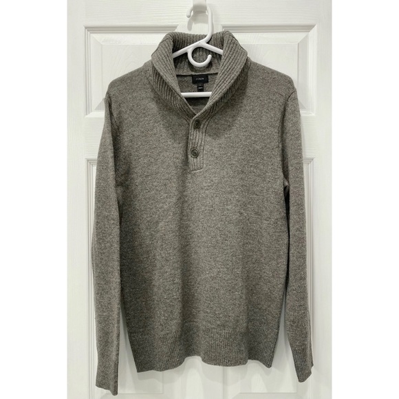 J Crew Lamb’s Wool Shawl Collar Sweater